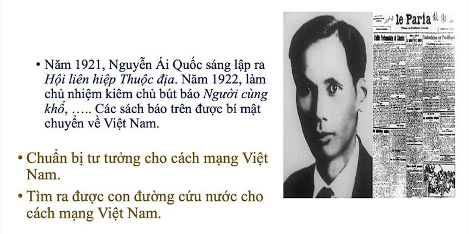 Sự kiện lịch sử thế giới có ảnh hưởng đến cách mạng Việt Nam thời ký 1919 -- 1930