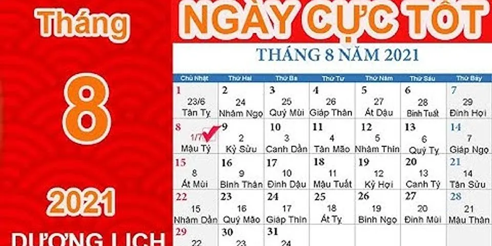 Tháng 8 có bao nhiêu ngày chủ nhật