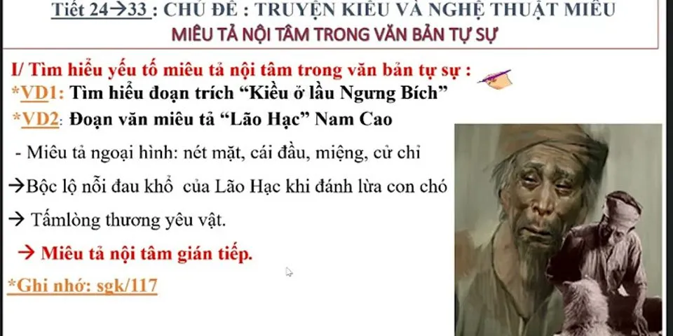 Thế nào la miêu tả nội tâm