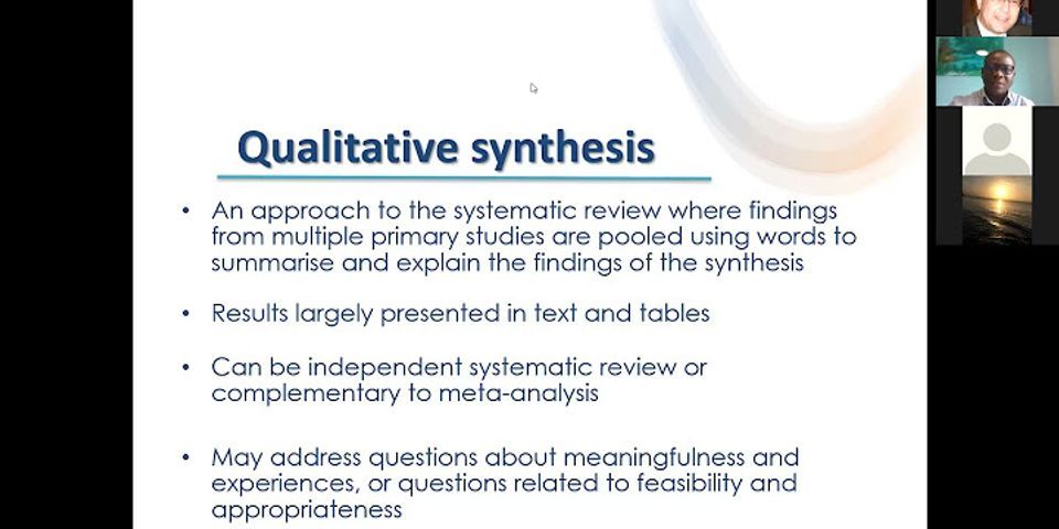 The usp of systematic review is finding the magnitude of the relationship between variables mcq