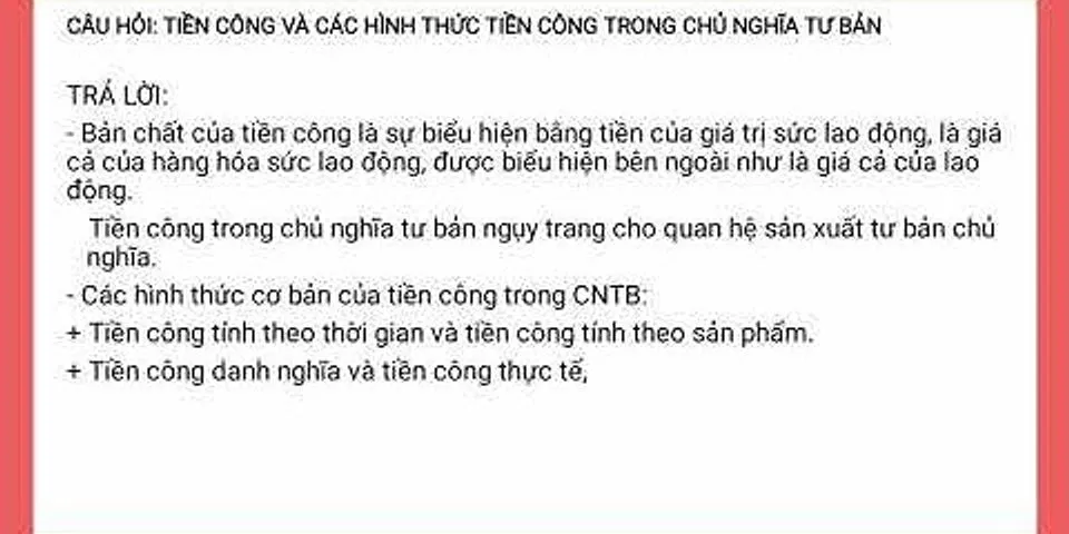 Tiền công tính theo sản phẩm là gì