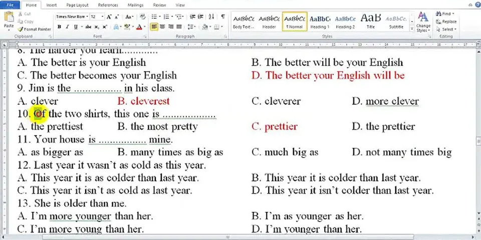 Tiếng Anh lớp 6 so sánh hơn và so sánh nhất