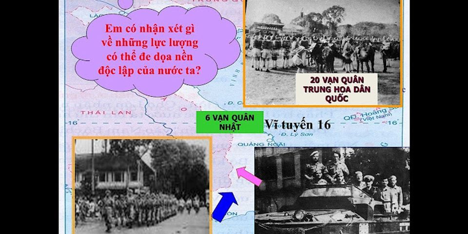 Tình hình Việt Nam sau cách mạng tháng Tám 1945 và Hiệp định Giơnevơ 1954 về Đông Dương cho thấy