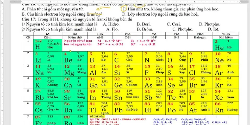 Trong nguyên tử của các nguyên tố nhóm IIIA có bao nhiêu electron lớp ngoài cùng