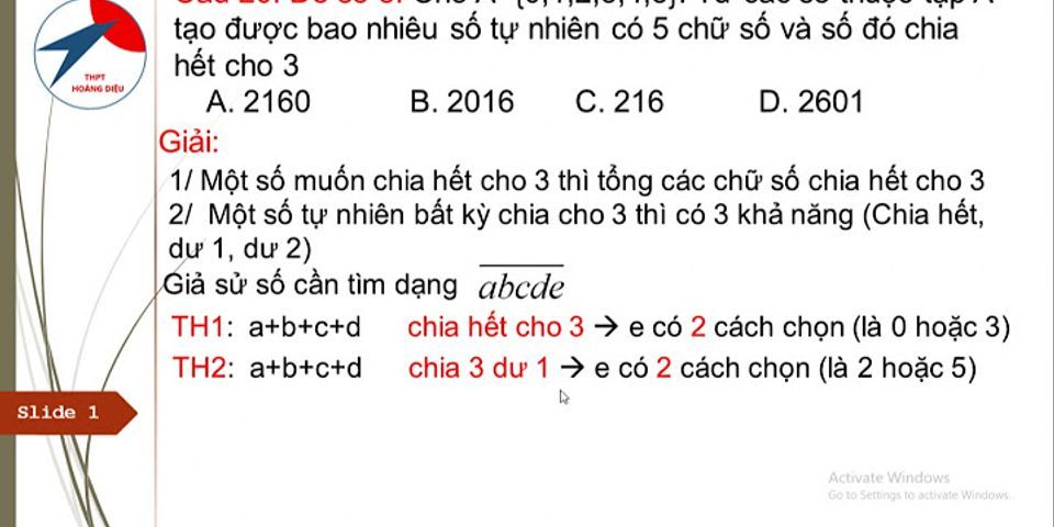 Từ tập A 1, 2;3, 4, 5, 6, 7, 8, 9, lập được bao nhiêu số có 4 chữ số khác nhau