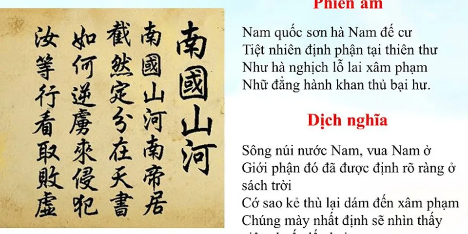 Vì sao văn bản Sông núi nước Nam được coi là bài thơ thần