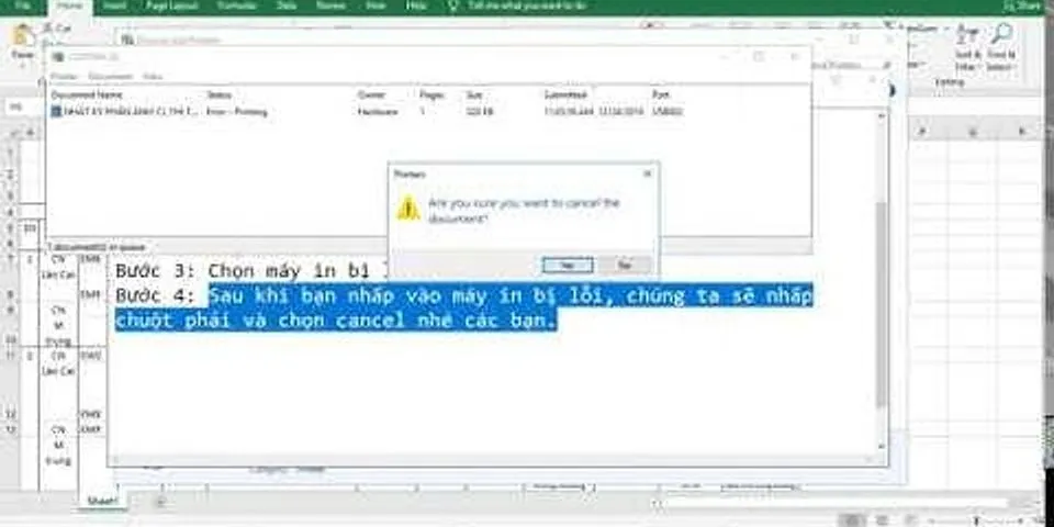 Video hướng dẫn hủy lệnh in trên win 10