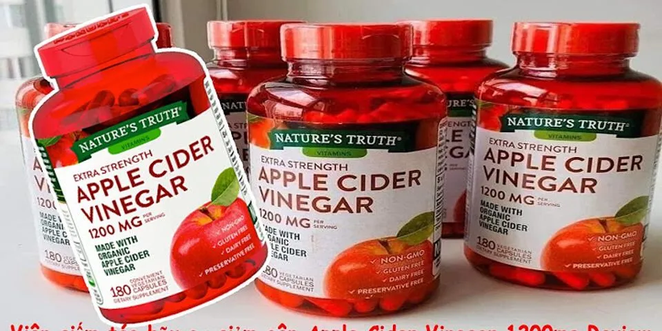 Viên uống giảm cân Apple Cider Vinegar review