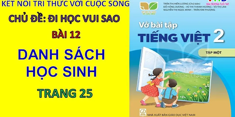 Vở bài tập Tiếng Việt lớp 2 danh sách học sinh
