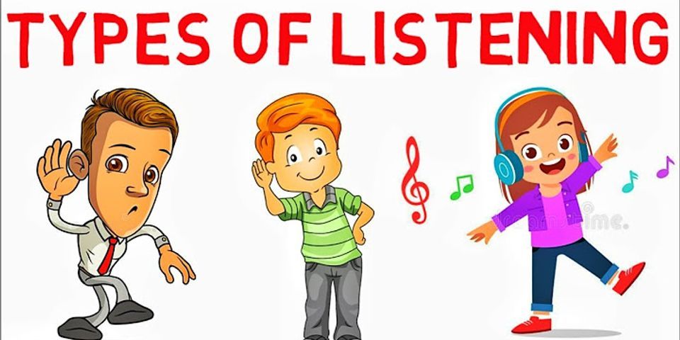 What are the types of listening in communication skills?