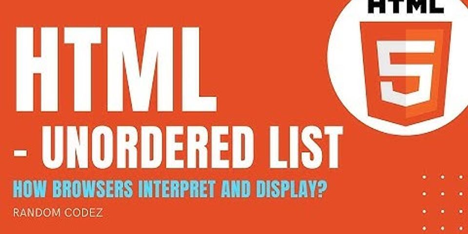 What is the default bullet type in html used in an unordered list?