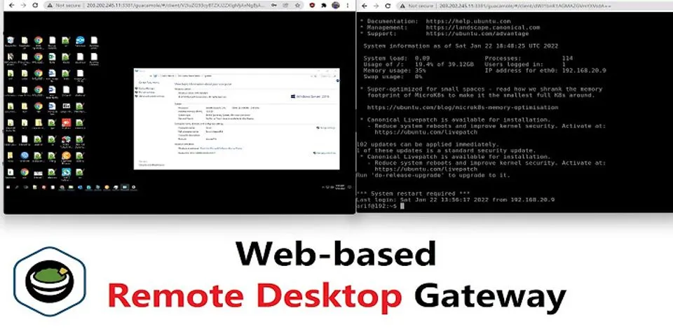 What ports need to be open for Remote Desktop Gateway?