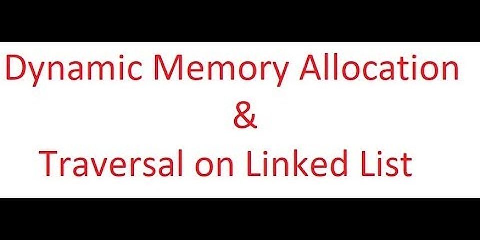 What type of memory allocation is referred for linked lists