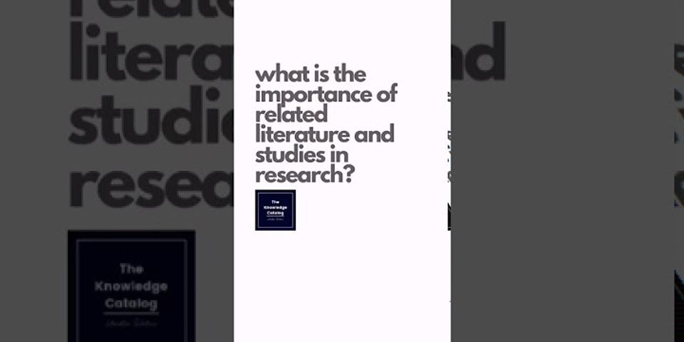 Why is a literature review important to a research study?
