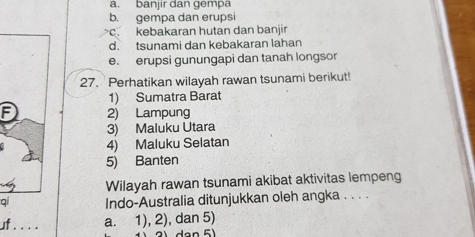 Top 10 wilayah rawan tsunami di indonesia akibat pengaruh aktivitas lempeng pasifik ditunjukkan oleh angka 2022