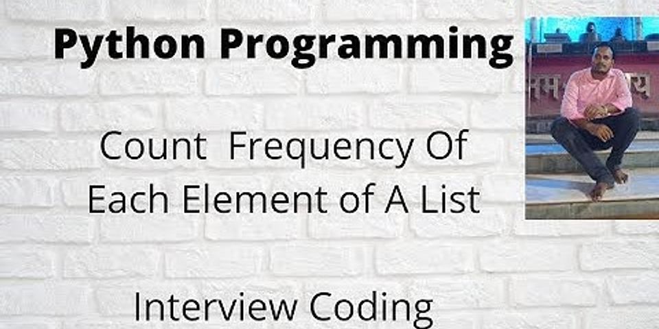 Write a program to display the frequency of given item in the list