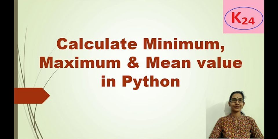 Find Max And Min In A List Python Using For Loop