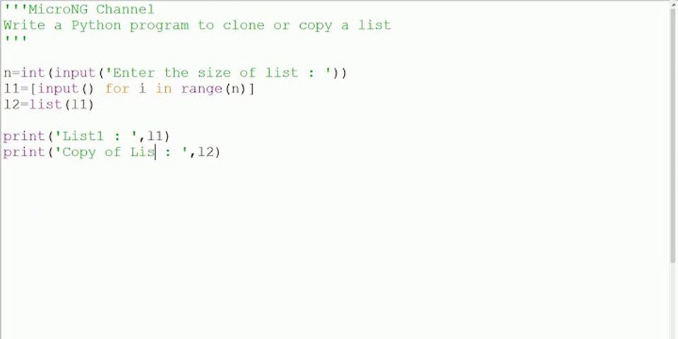 Write A Python Program To Copy A List Using Loop 