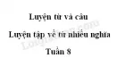 Luyện từ và câu: Luyện tập về từ nhiều nghĩa trang 82 SGK Tiếng Việt 5 tập 1