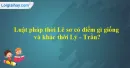 Luật pháp thời Lê sơ có điểm gì giống và khác thời Lý - Trần?