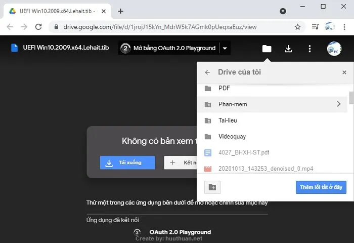 Mẹo tải File Google Drive khi File vượt quá giới hạn lượt tải 4