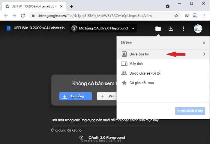 Mẹo tải File Google Drive khi File vượt quá giới hạn lượt tải 3